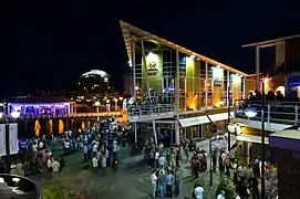 Night time in Mermaid Quay