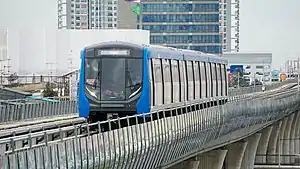 The second generation train (EMU-BLE) of MRT Blue Line