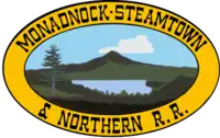 Logo of the Monadnock, Steamtown & Northern Railroad (1961)