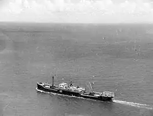 MS West Honaker seen from the air shortly before arrival at Brisbane on 13 December 1940.