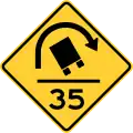 United States (with speed limit number)