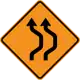 Double reverse curve