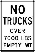 Truck weight limit