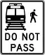 Do not pass stopped trains