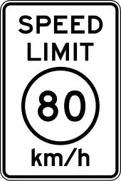 R2-1: Speed limit (metric)