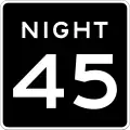 R2-3P: Night speed limit (plaque)