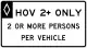 R3-13: Preferential lane vehicle occupancy definition (overhead)
