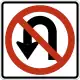 R3-4: Movement prohibition, no U-turn