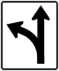 R3-6L: Optional movement lane control, through and turn