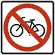 No bicycles