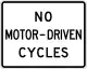 No motor driven cycles