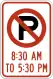 No parking from 8:30 am to 5:30 pm
