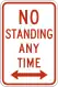 No standing any time