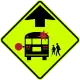 School bus stop ahead