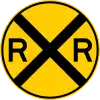 Railroad crossing ahead