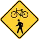 Bicycle and pedestrians