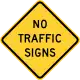 No traffic signs