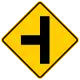 Side road junction