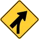 Merge on slip lane