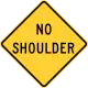 No shoulder ahead