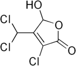 Skeletal formula of mutagen X