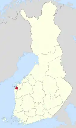 Location of Malax in Finland