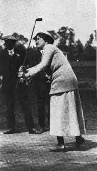Mabel Harrison in action, from a 1918 publication.