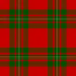 Split check – MacGregor red-and-green with a wide green band split into three to form a "square of squares", then laced with a white over-check.