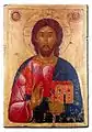 Portable icon of Christ the Saviour, from the Church of Agios Antonios in Serres (15-16th centuries)