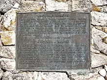The plaque at Maclear's beacon at the highest point on Table Mountain (and the Cape Peninsula) at 1084 m. It commemorates Maclear's recalculation of the curvature of the Earth in the Southern Hemisphere. In 1750, Abbé Nicolas Louis de Lacaille had measured the curvature of a meridian arc northwards from Cape Town, to determine the figure of the Earth, and found that the curvature of the Earth was less in southern latitudes than at corresponding northern ones (i.e. that the Earth was slightly pear-shaped, with the wider bulge south of the equator). However, when Sir George Everest visited the Cape in 1820 and inspected the site of La Caille's measurements in Cape Town, he suggested to Maclear that the gravitational effect of Table Mountain could have caused a miscalculation of the curvature of the meridian. This was based on Everest's experience in the Himalayas. Taking this factor into account Maclear established the curvature of the Southern Hemisphere was in fact the same as that of the Northern Hemisphere.