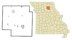 Location of Elmer, Missouri
