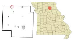 Location of South Gifford, Missouri