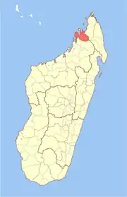 Location in Madagascar