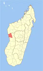 Location in Madagascar