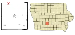 Location of Earlham, Iowa