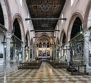 Interior of the church.