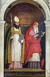 St. Jerome and St. Augustine by Girolamo da Santacroce