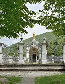 The entrance to the holy pond near the shrine of Our Lady of Valverde