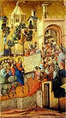 Entry of Christ into Jerusalem Duccio