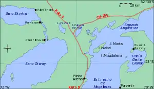 Magdalena, Marta and Isabel Islands, North-East of Punta Arenas