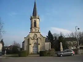 The church in Magny-Montarlot