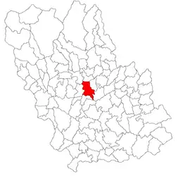 Location in Prahova County