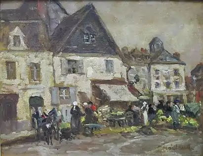Market Scene in a Village