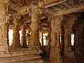 A view of the open mantapa in Someshwara temple at Kolar