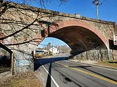Main arch of the B&P rail bridge; it is one of only three remaining original B&P built structures