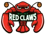 The Maine Red Claws logo, used from 2009 to 2021