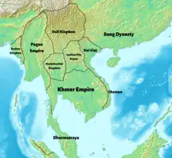 Mainland Southeast Asia in 1100 CE
