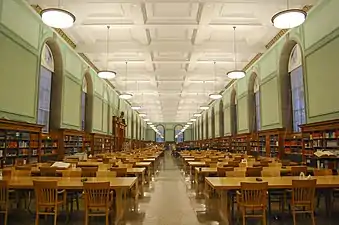 The reading room prior to its 2020 renovation