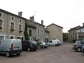 The main square in Maisonnais-sur-Tardoire