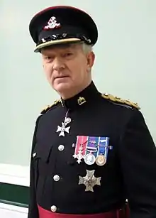 Colonel of a regiment wearing No.1 dress regimental uniform (Duke of Wellington's Regiment).
